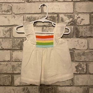 Gap Baby Girl's Rainbow Top Size 6-12 Months